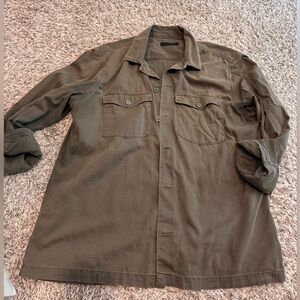 All Saints Men’s Spotter Slim Fit Overshirt